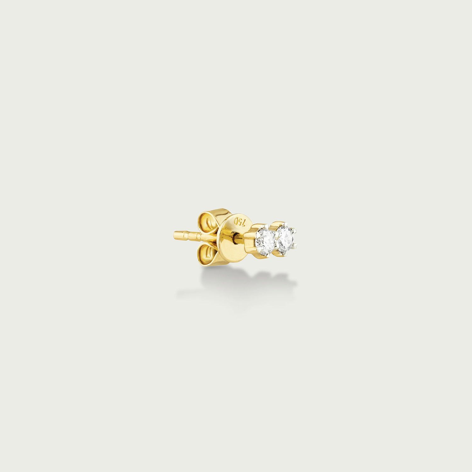 Stellar Solace Duo Diamond Stud Earrings