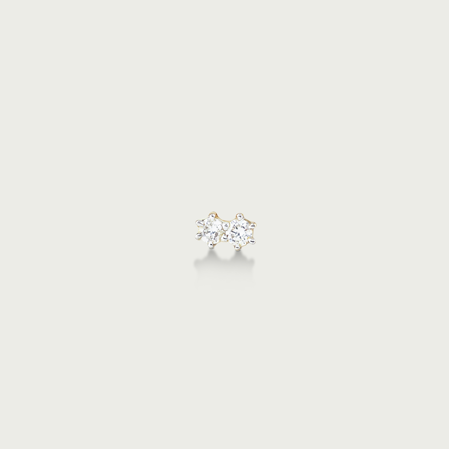 Stellar Solace Duo Diamond Stud Earrings