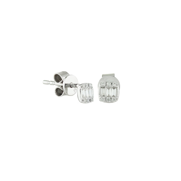 Diamond Perch Delight Stud Earrings