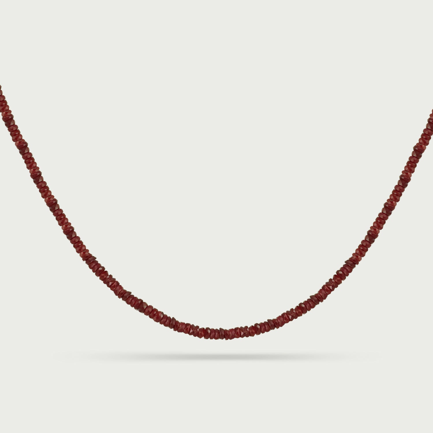 Ruby Solstice Beaded Necklace