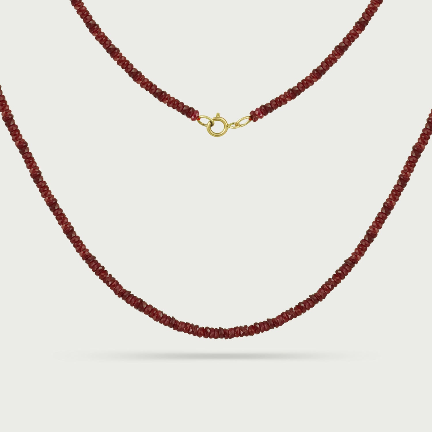 Ruby Solstice Beaded Necklace