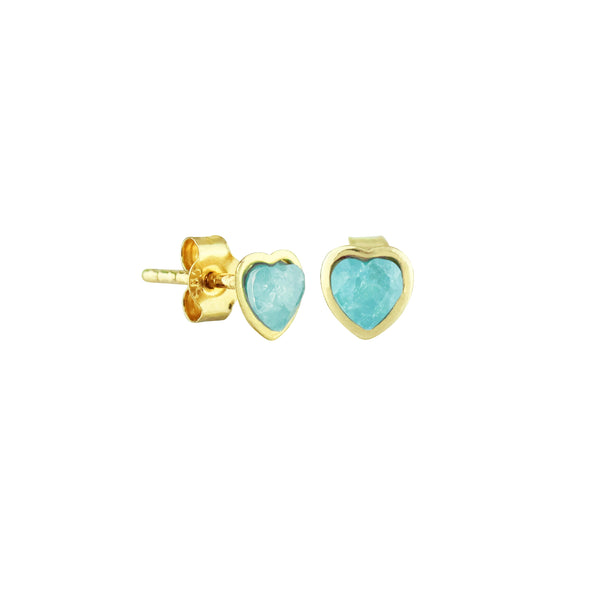 Sweetheart Stud Earrings