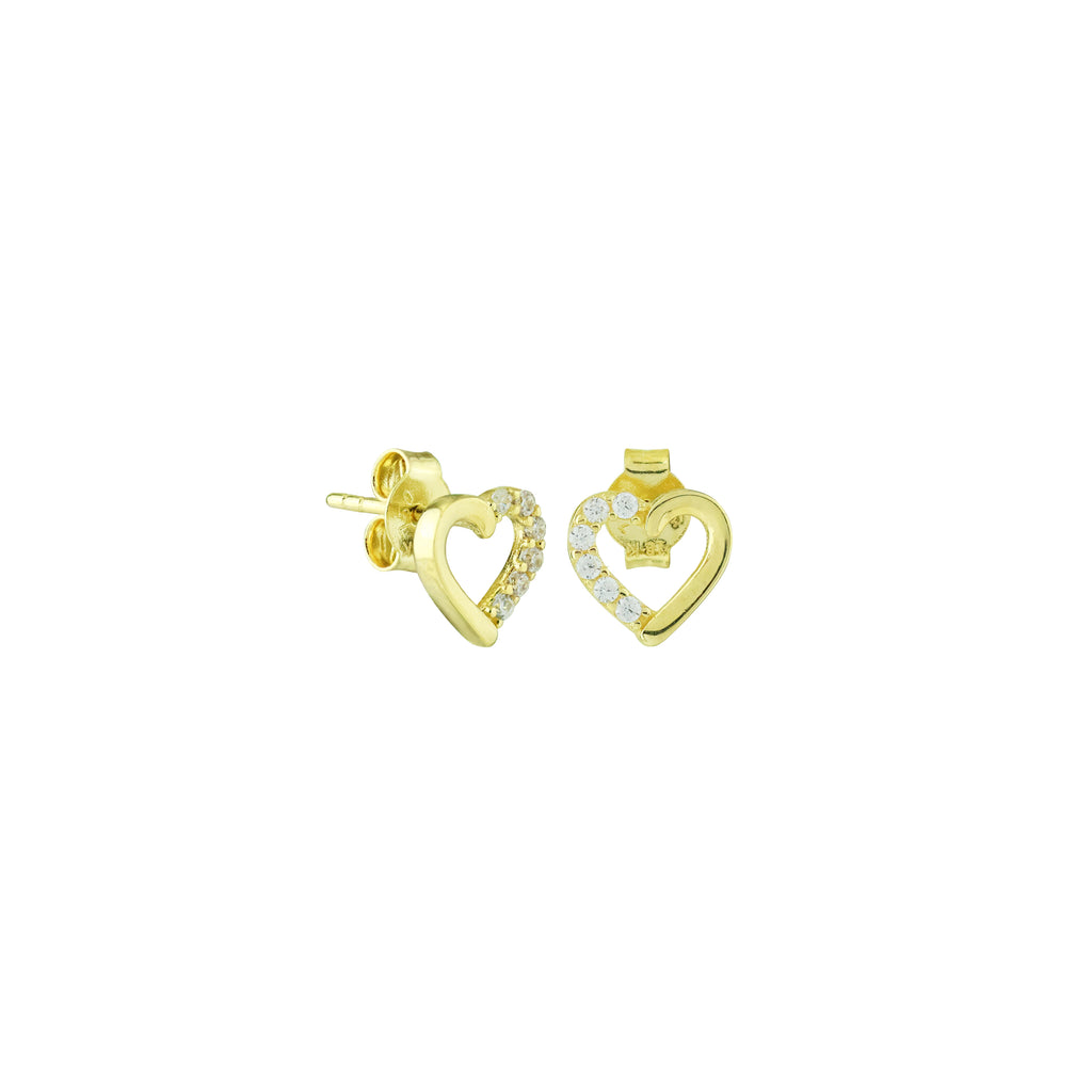 Golden Love Stud Earrings