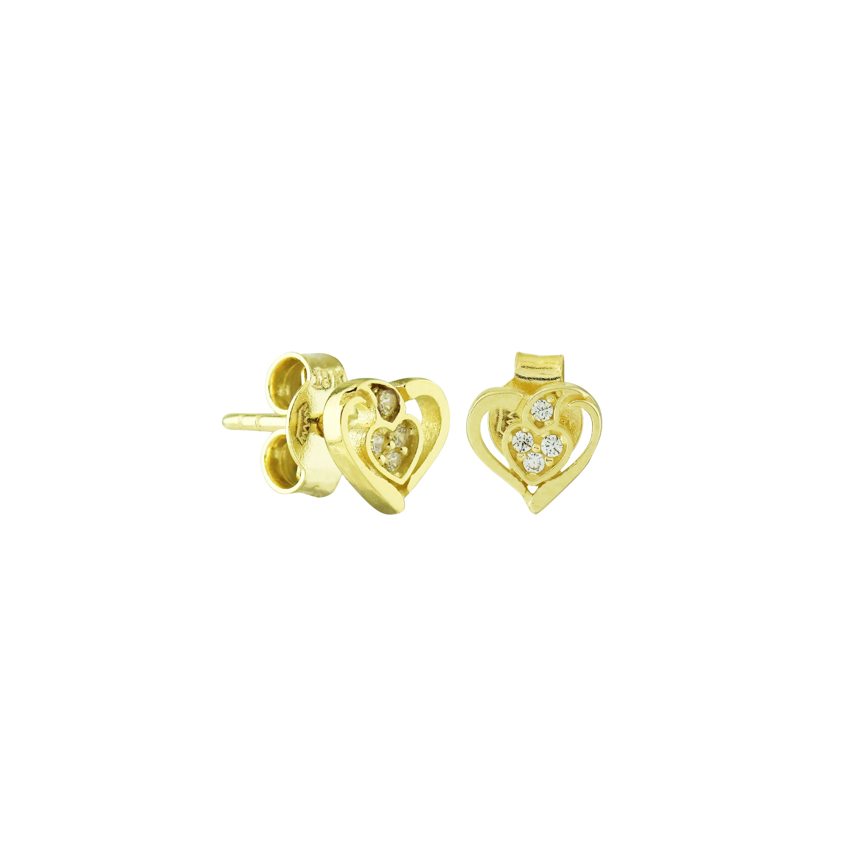 Loving Glow Gold Stud Earrings