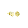 Golden Love Stud Earrings