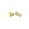 Golden Love Stud Earrings