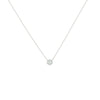 Gleaming Halo Solitaire Necklace