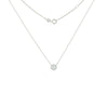 Gleaming Halo Solitaire Necklace