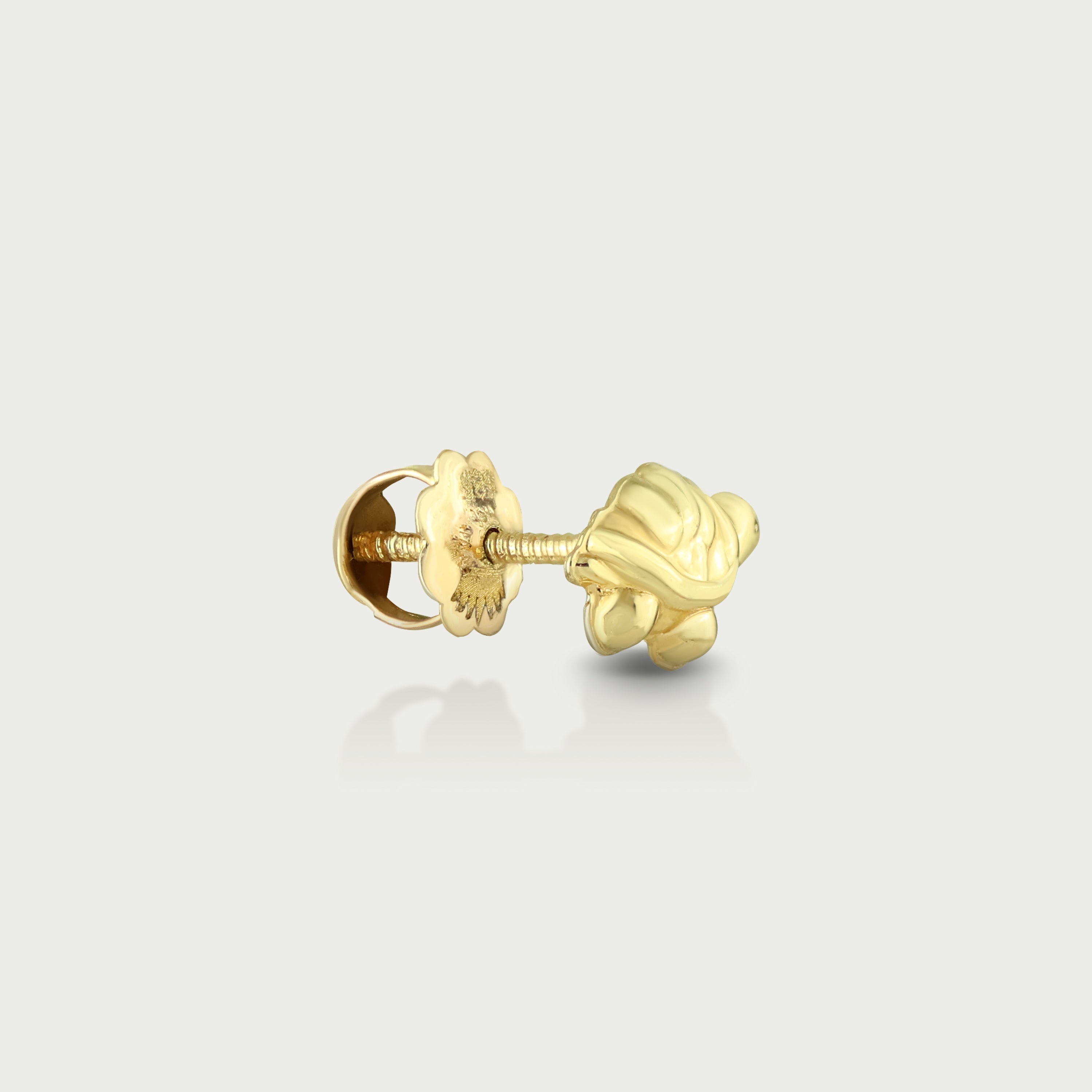 Sea Buddy Turtle Gold Screw Earrings