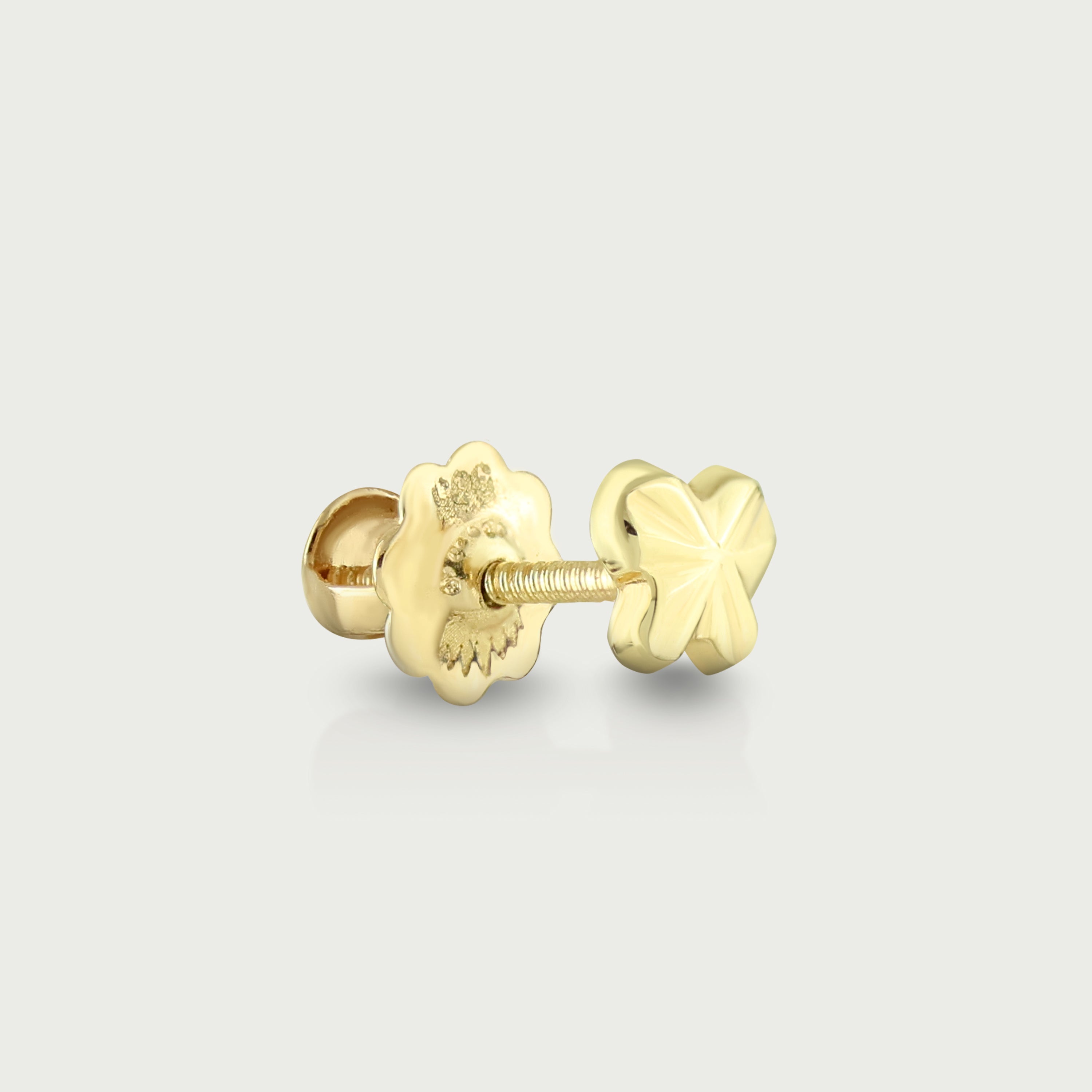 Petite Flutter Butterfly Gold Screw Earrings