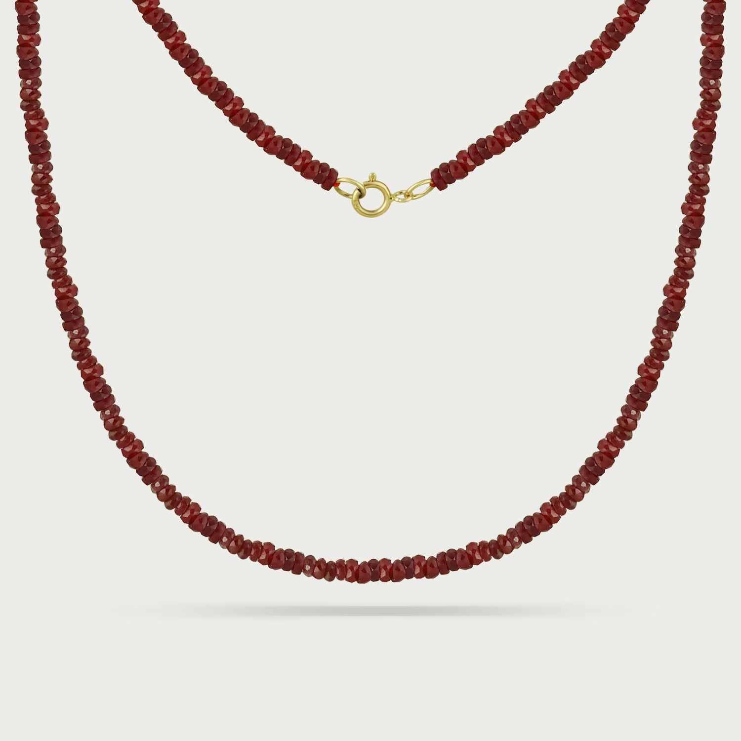 Ruby Harmony Beaded Necklace