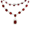 Resplendent Rubies Drop Necklace