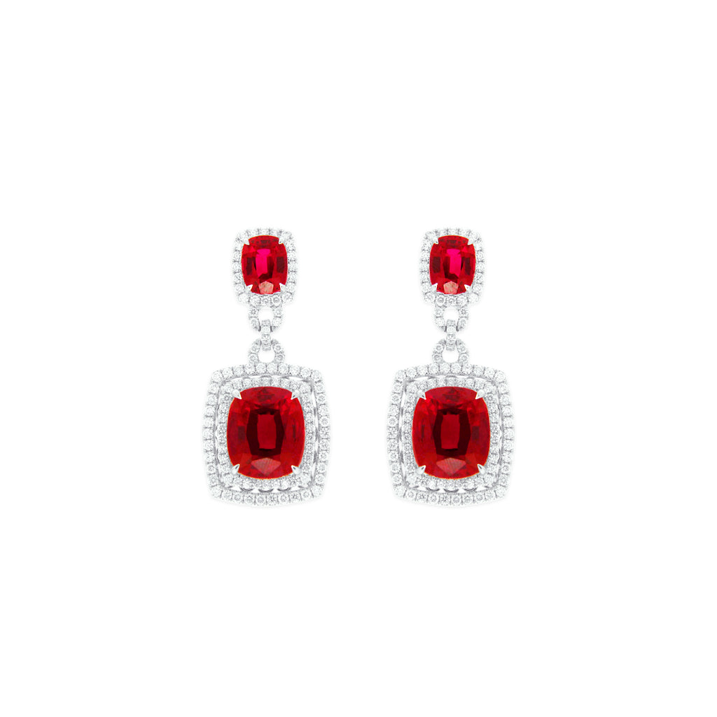 Resplendent Rubies Drop Earrings