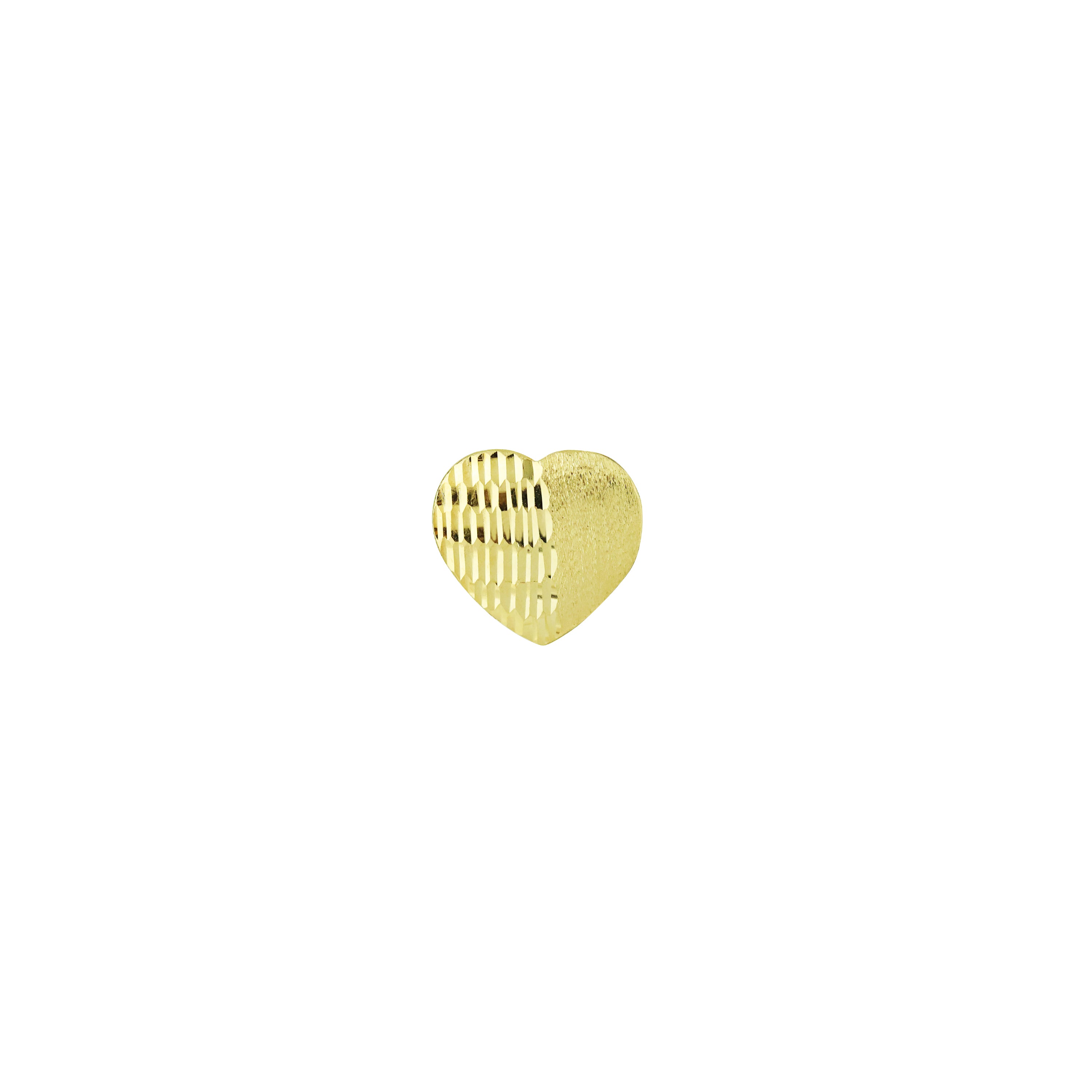 Gilded Heart Gold Stud Earrings