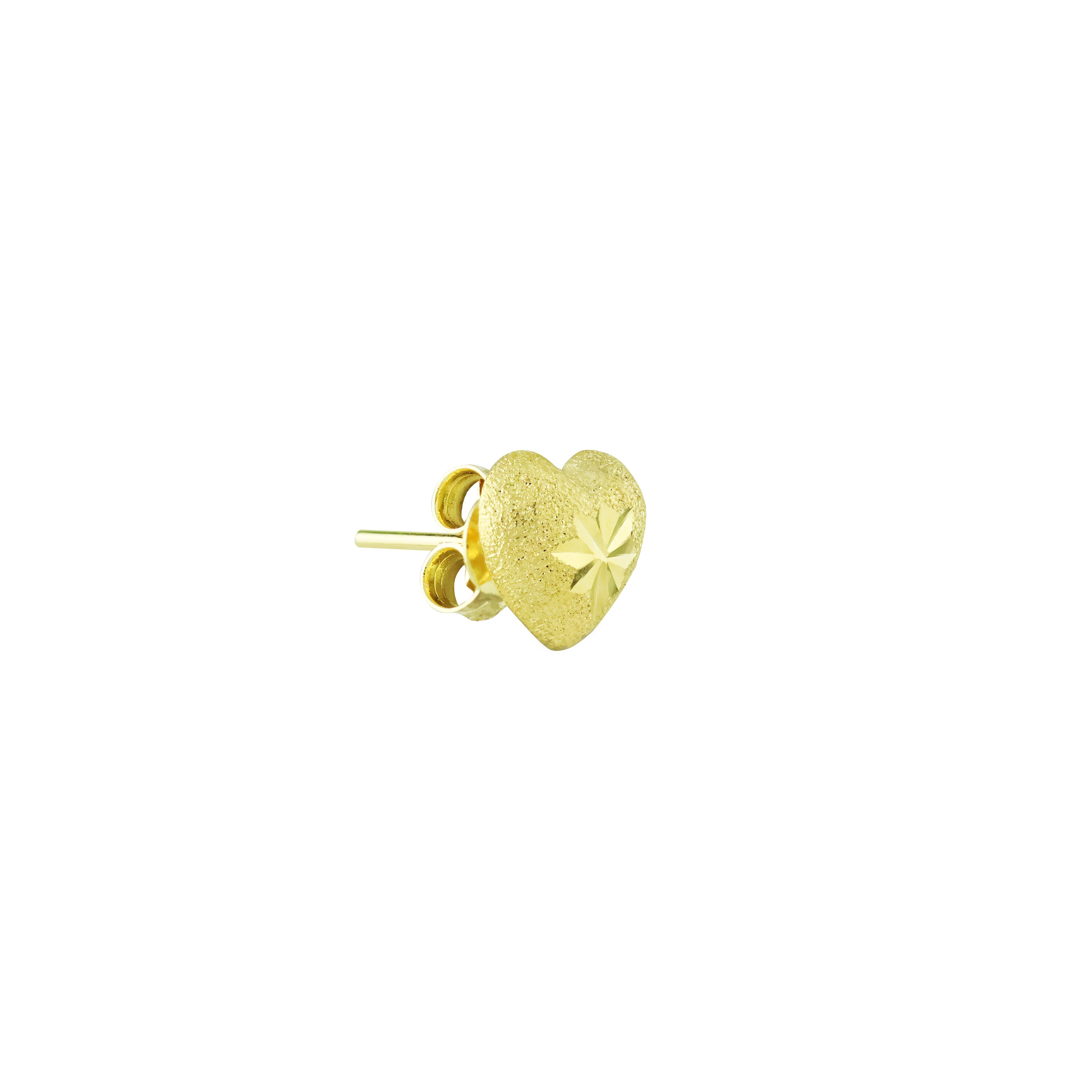 Sweet Love Gold Stud Earrings