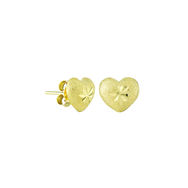 Golden Love Stud Earrings