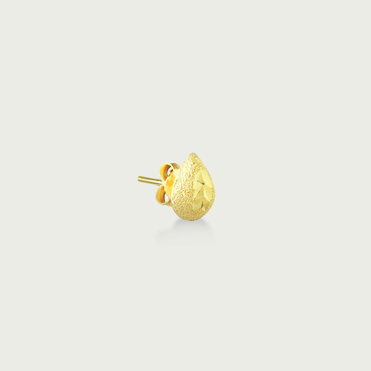 Fern Finesse Sleek Gold Stud Earrings