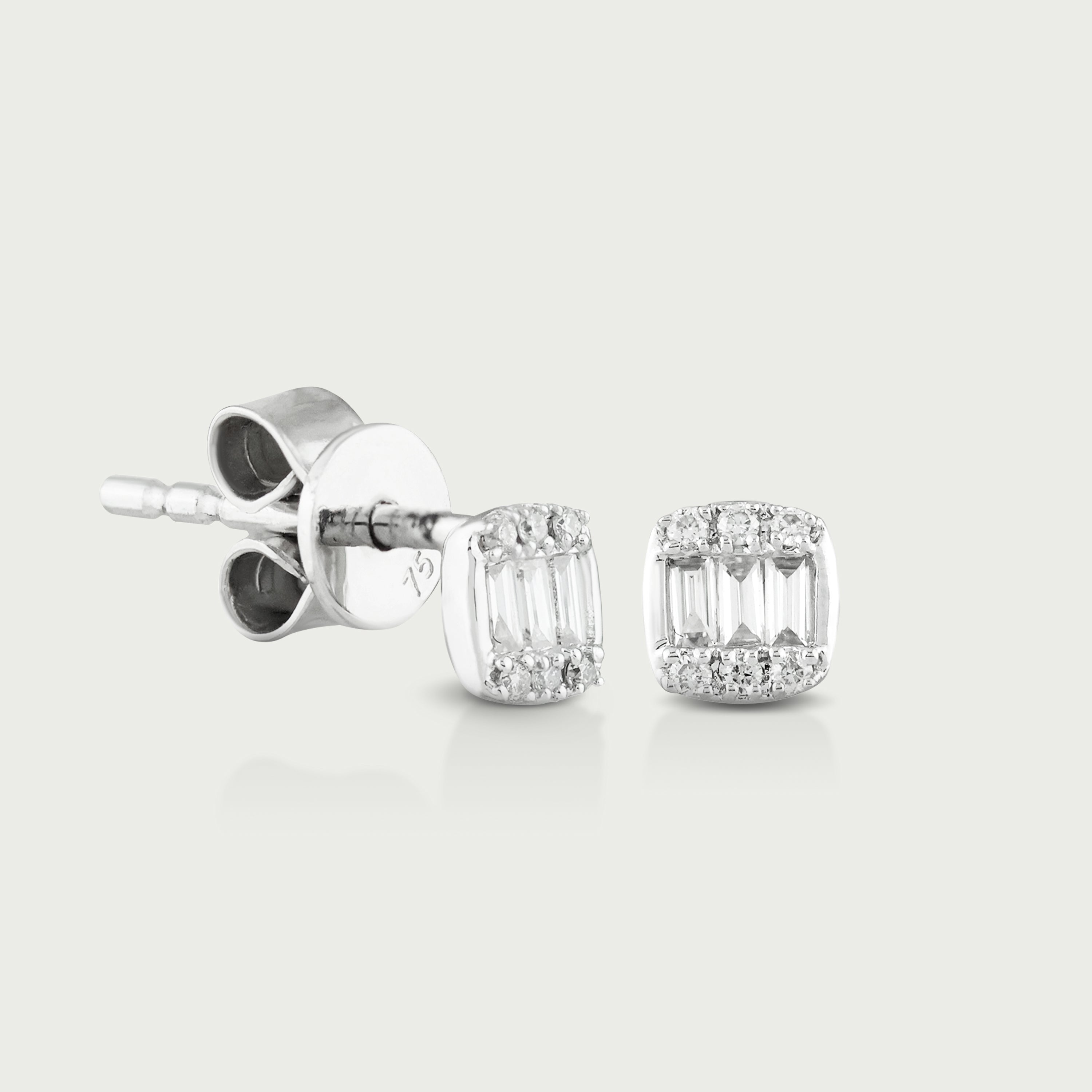 Straight to Style Diamond Stud Earrings