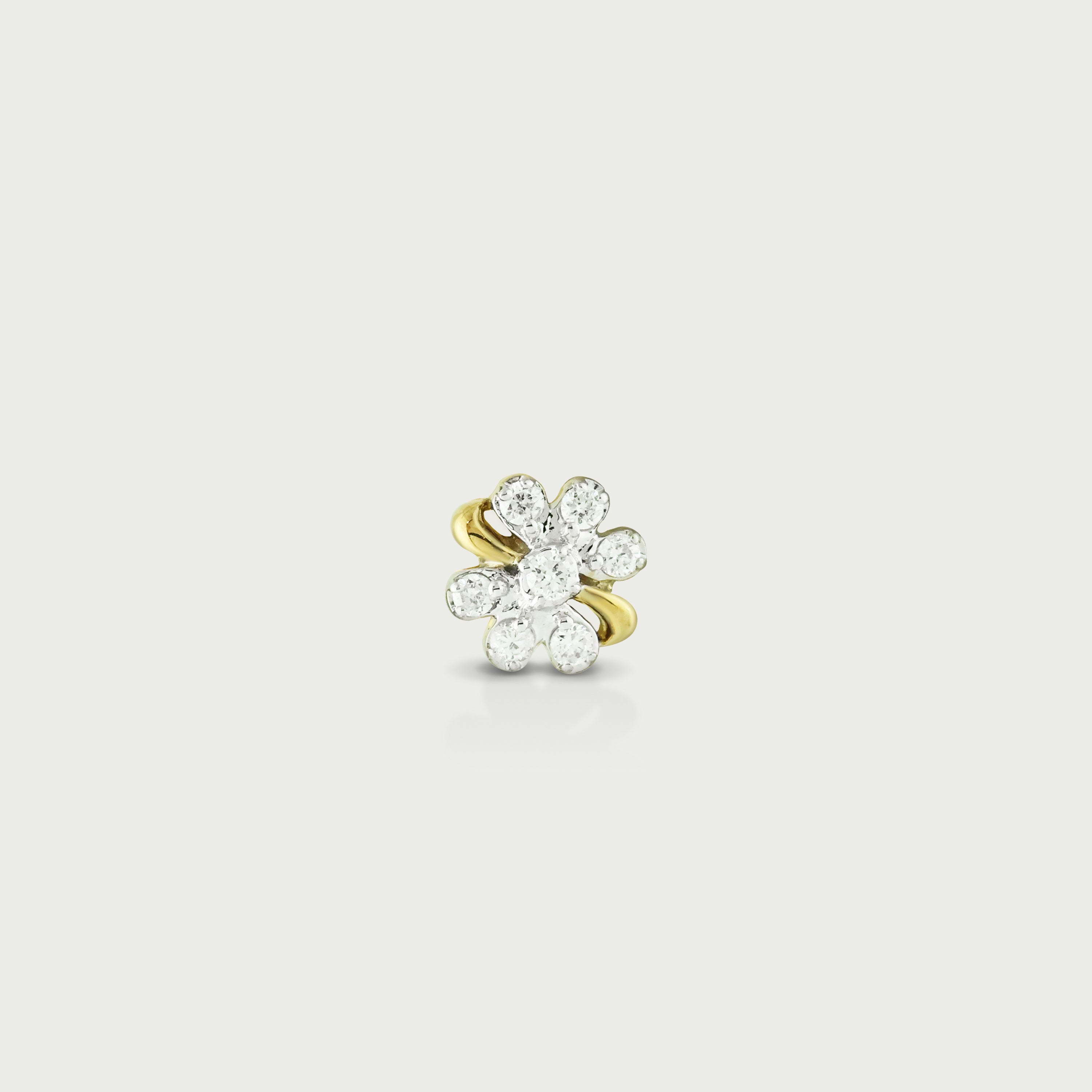 Gentle Bloom Diamond Stud Earrings