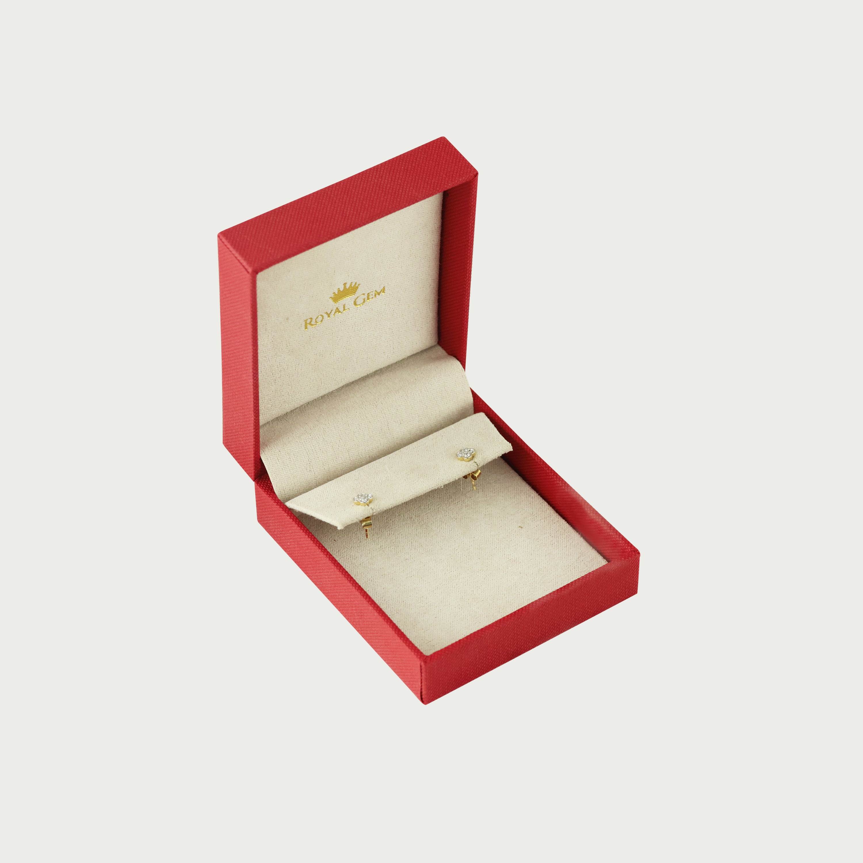 Floral Brilliance Diamond Stud Earrings