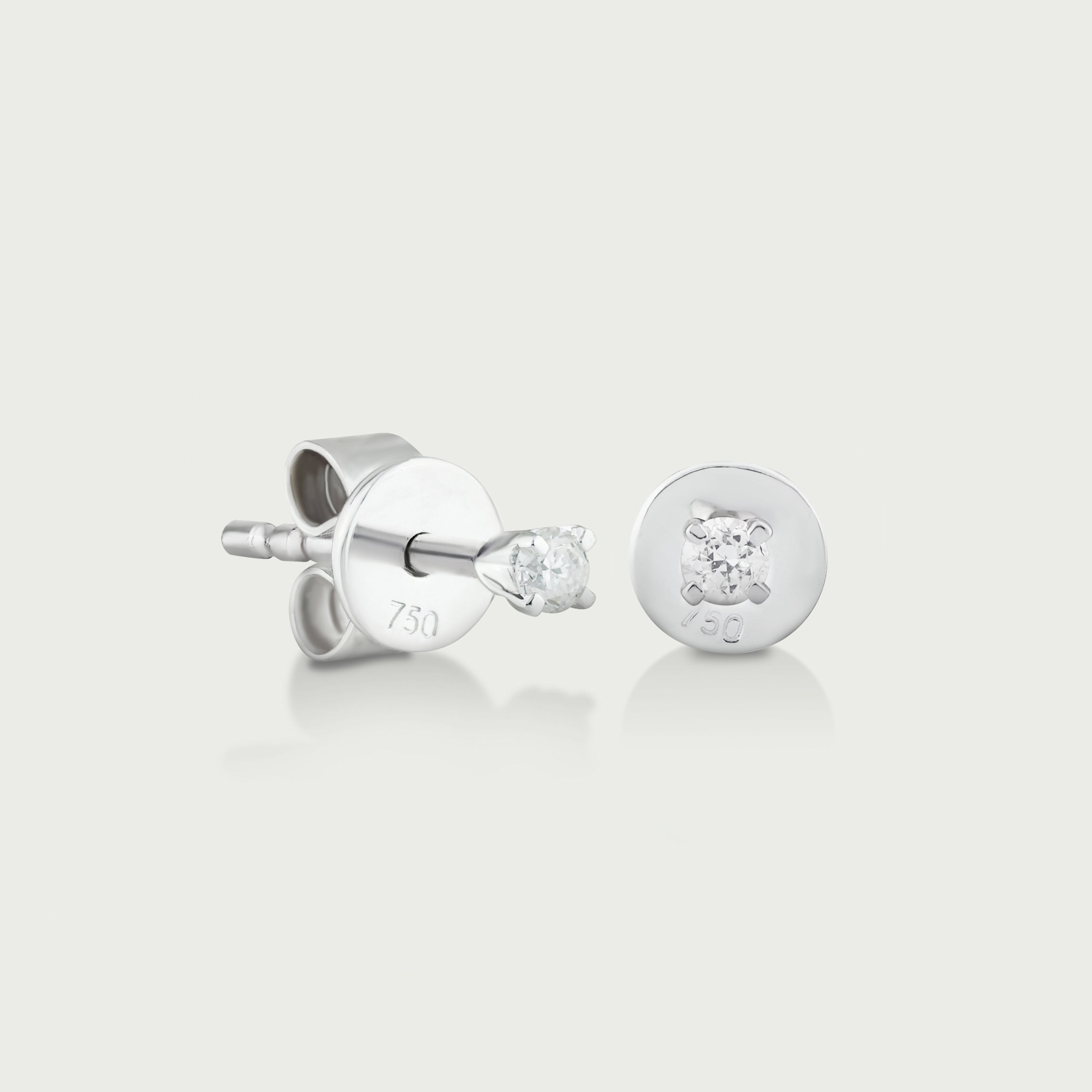 Soft Glow Diamond Stud Earrings
