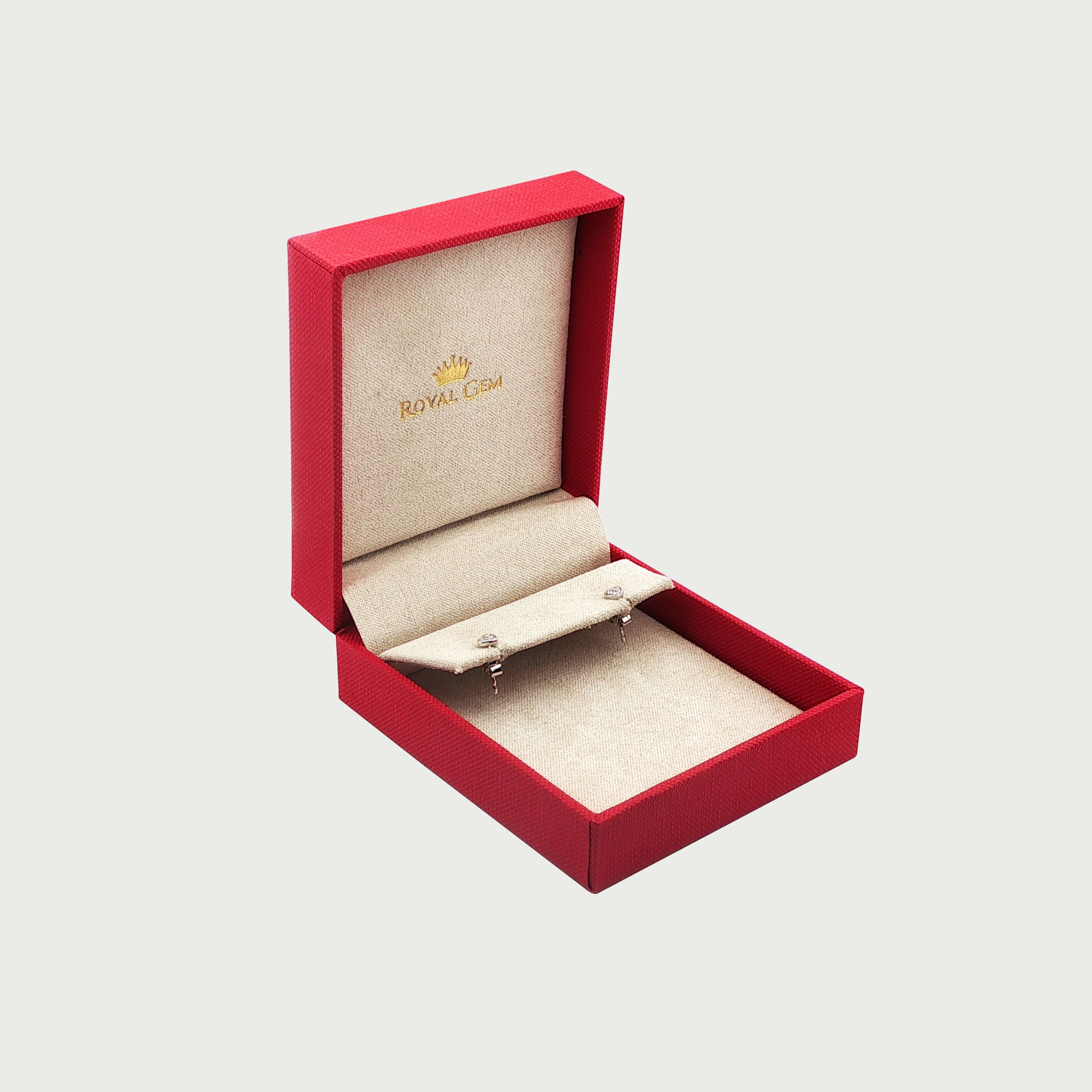 Heart of the Day Diamond Stud Earrings