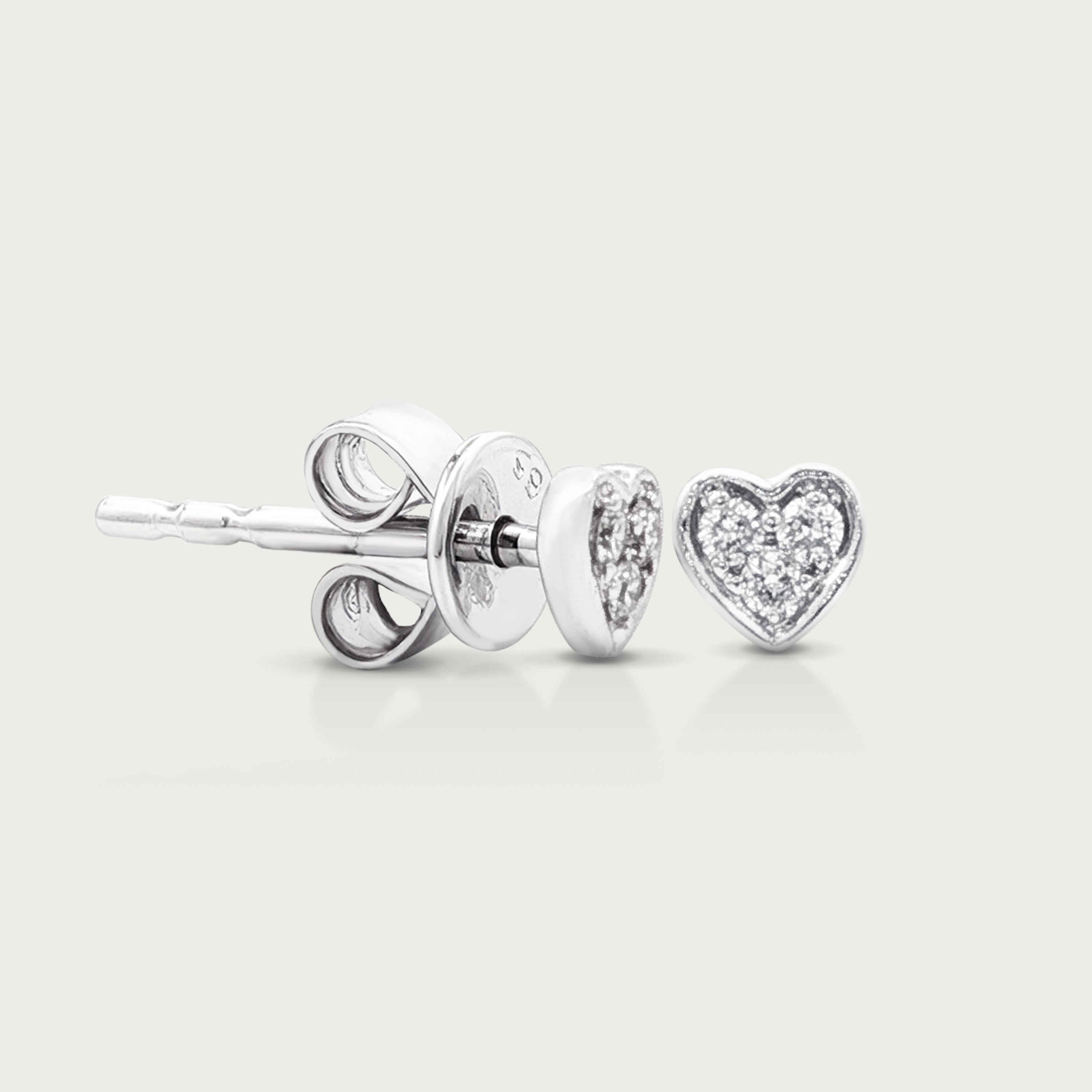 Heart of the Day Diamond Stud Earrings