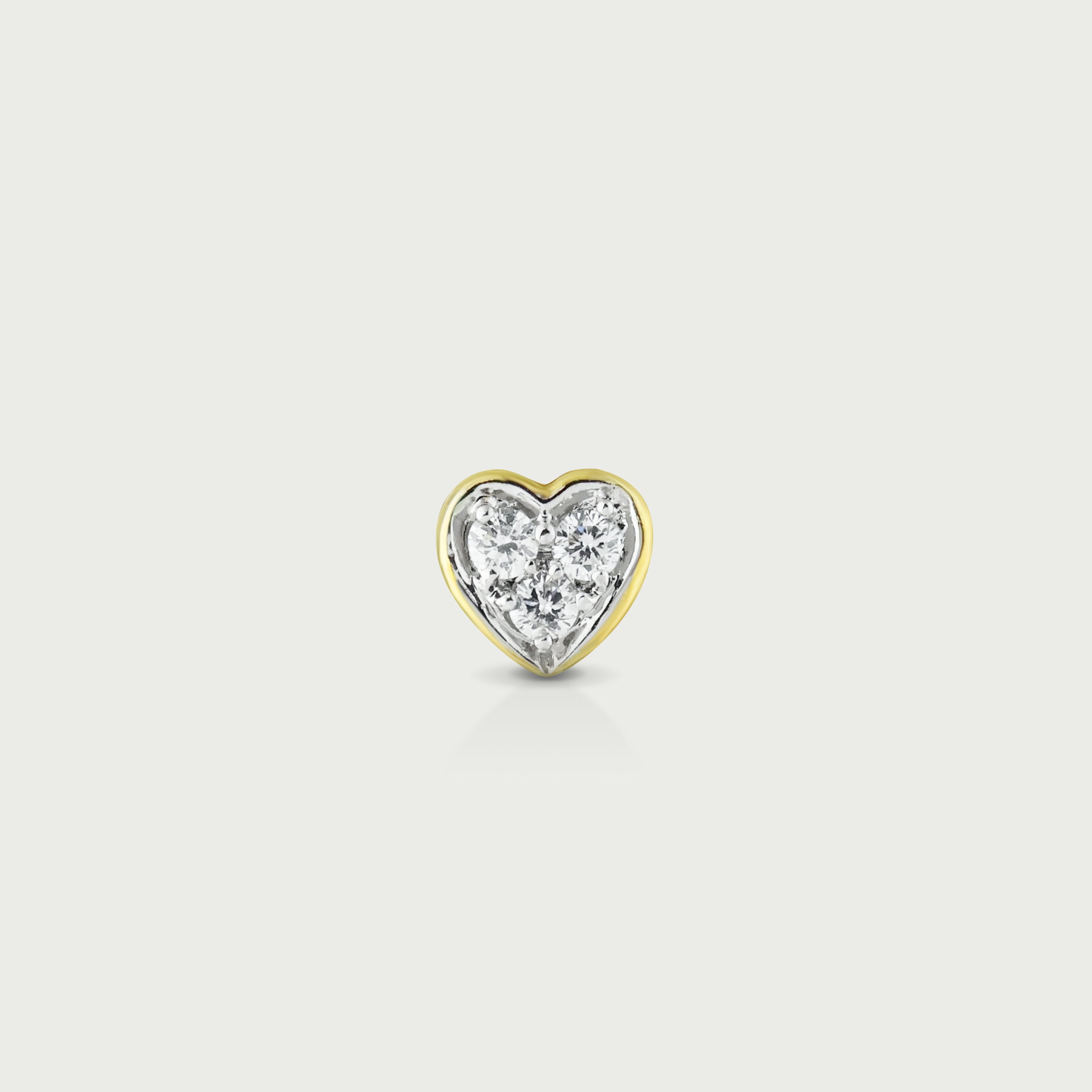 Heart Brilliance Diamond Stud Earrings