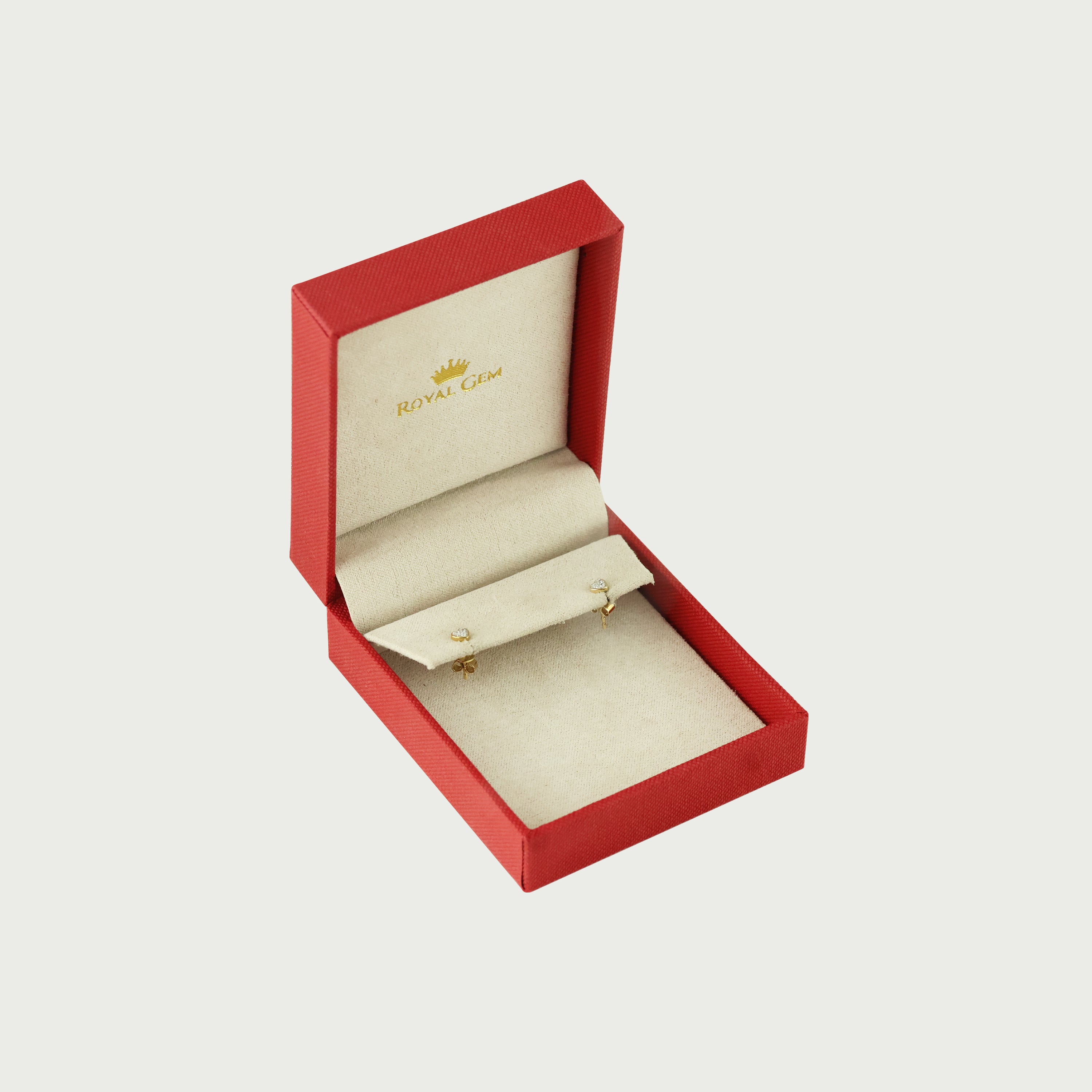 Heart Brilliance Diamond Stud Earrings