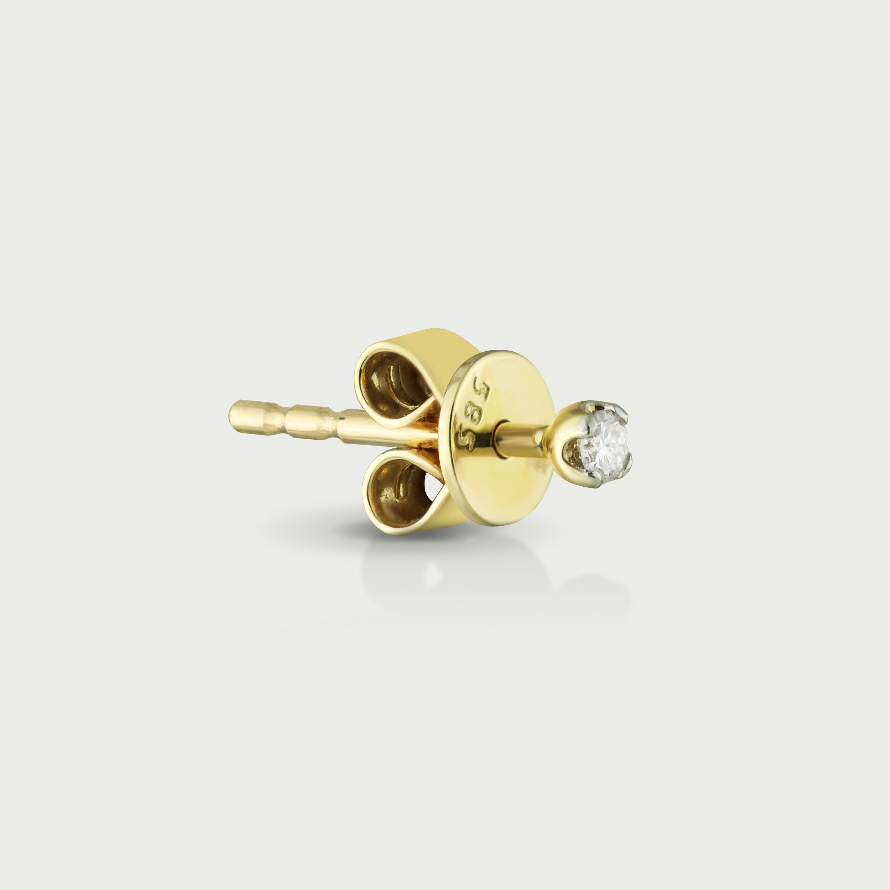 Clock In Diamond Stud Earrings