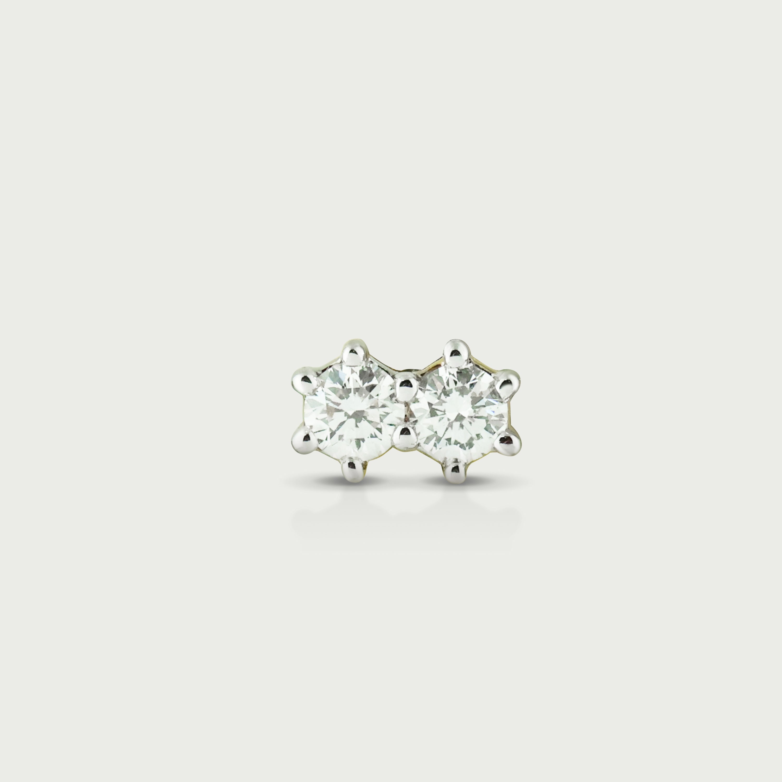 Stellar Duo Diamond Stud Earrings