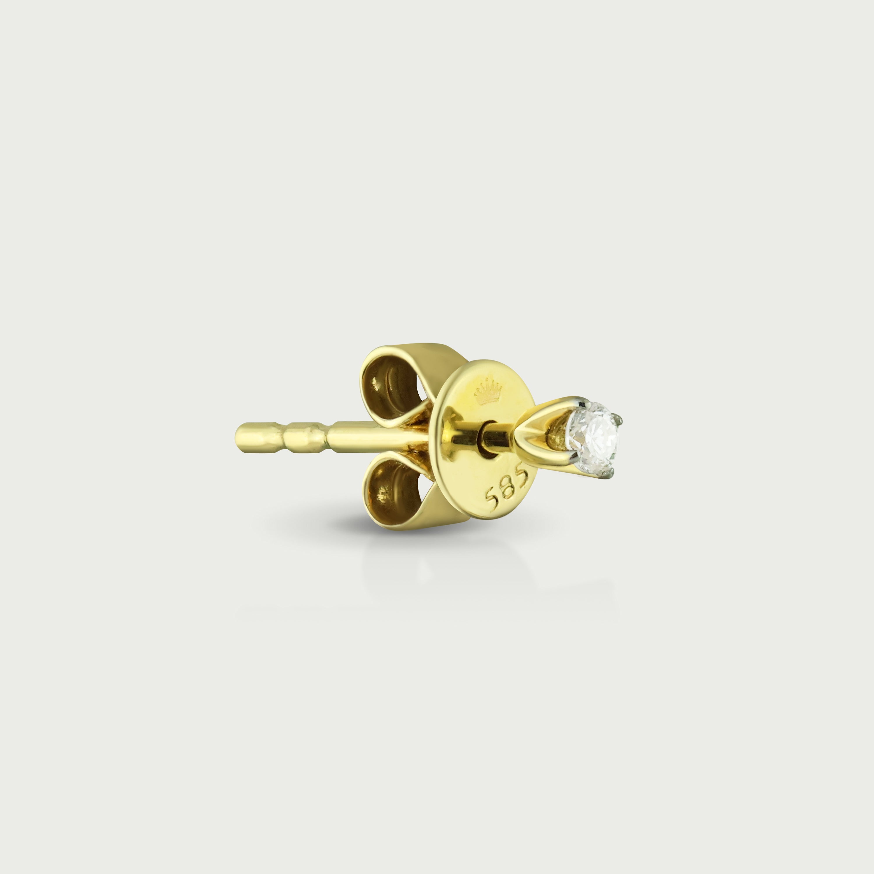 The Polished Diamond Stud Earrings