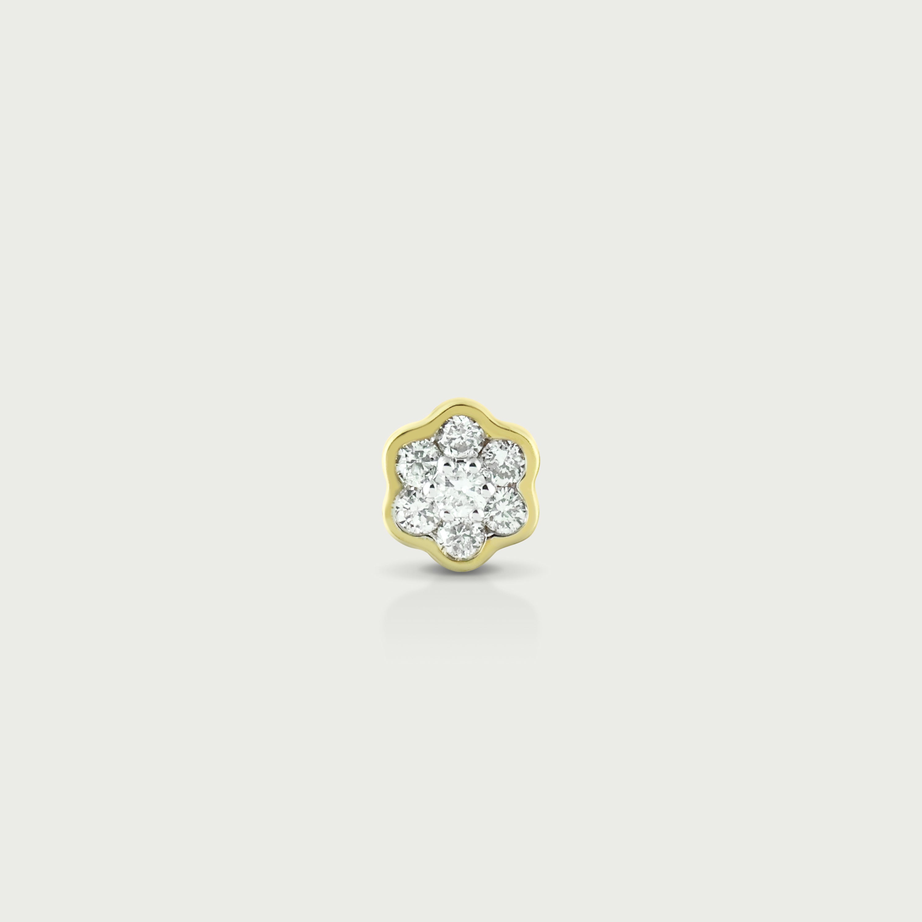 Prime Floral Diamond Stud Earrings