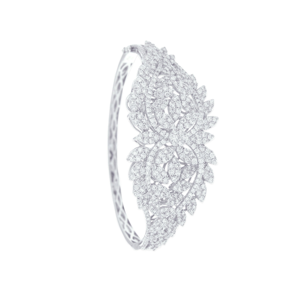 Diamond Solitaires Bangle