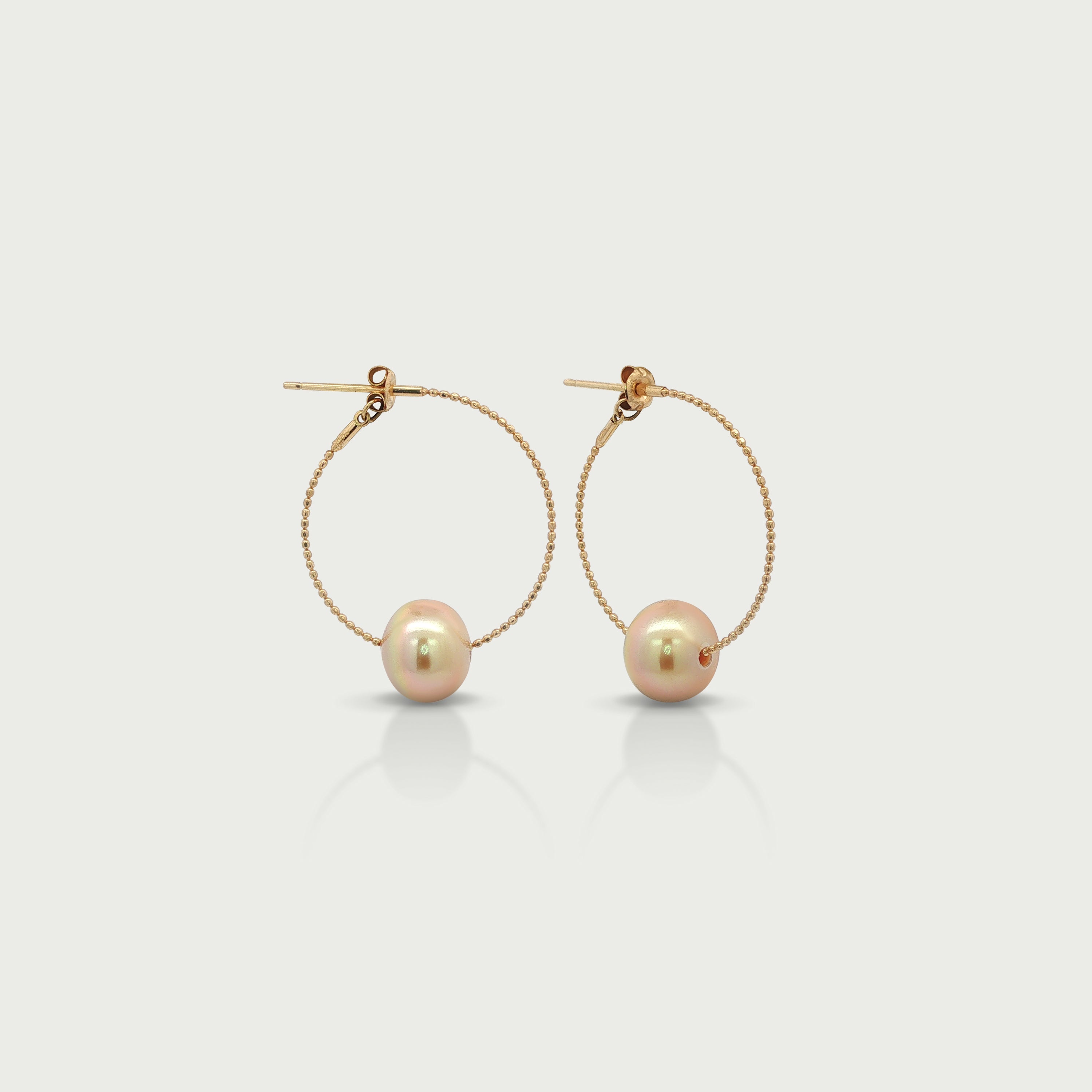 Golden Symphony Hoop Earrings