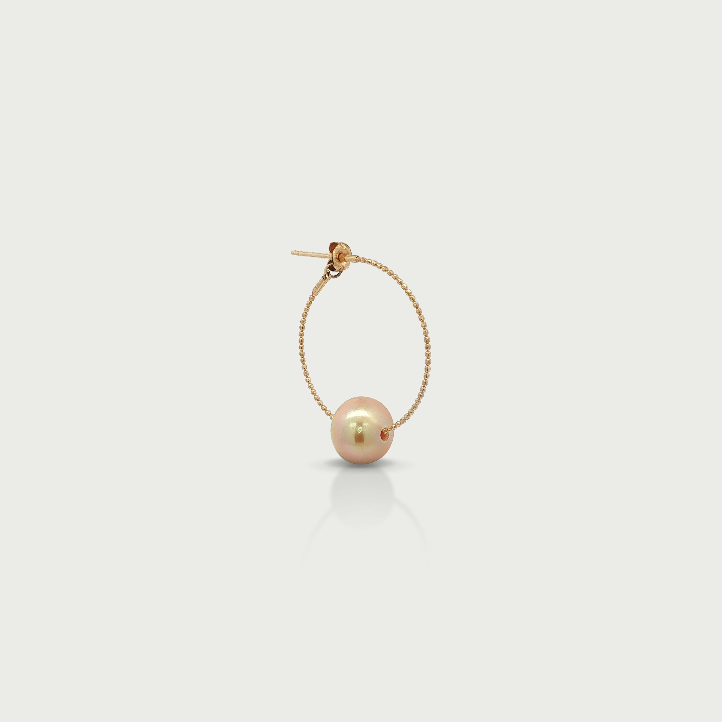 Golden Symphony Hoop Earrings