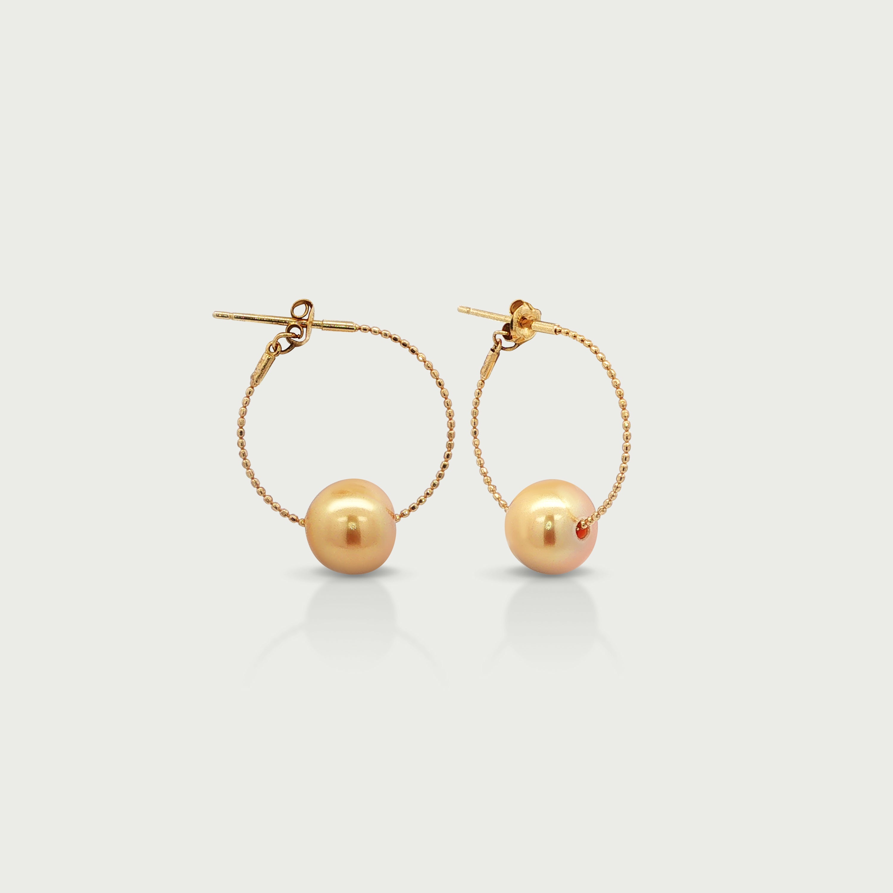 Golden Symphony Hoop Earrings