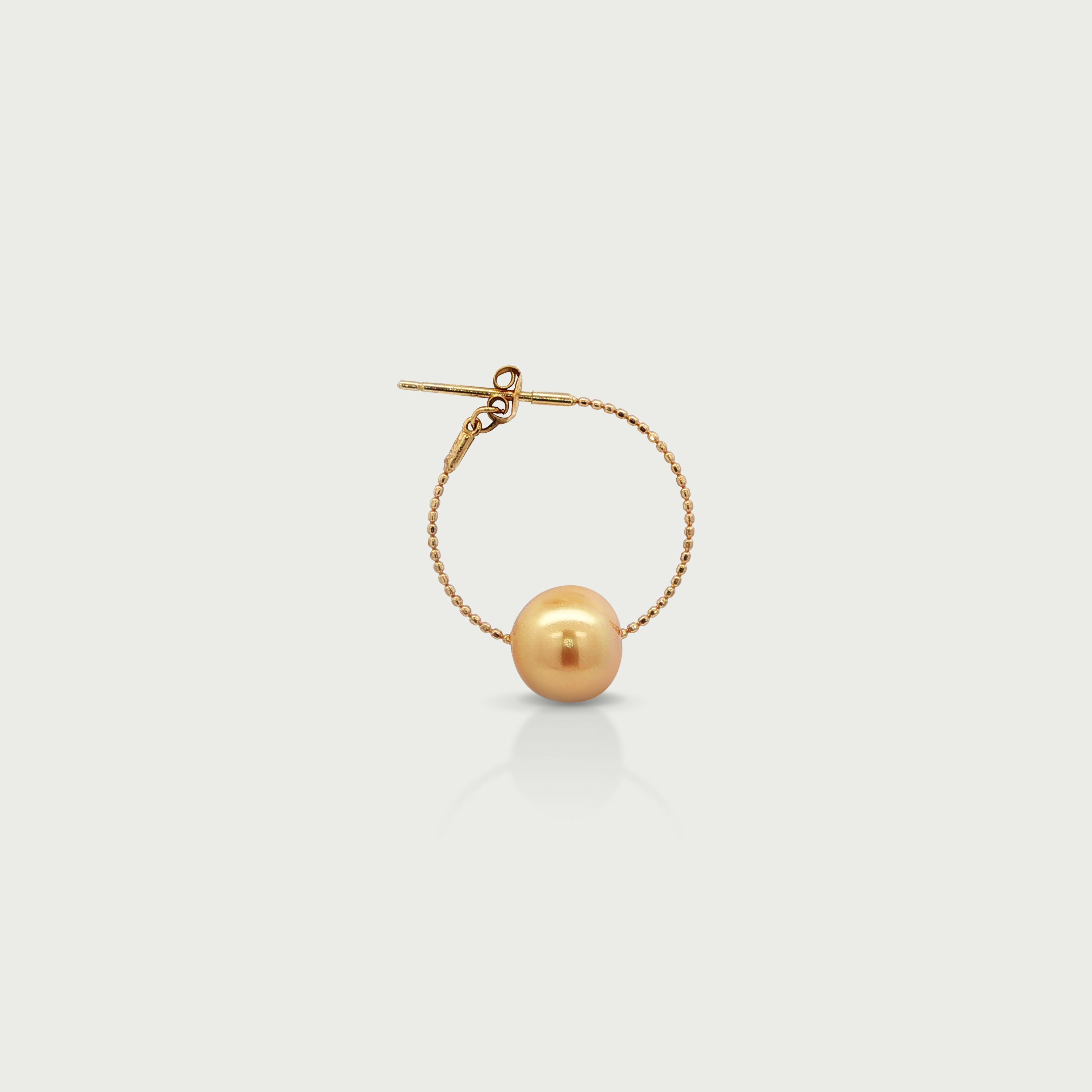 Golden Symphony Hoop Earrings