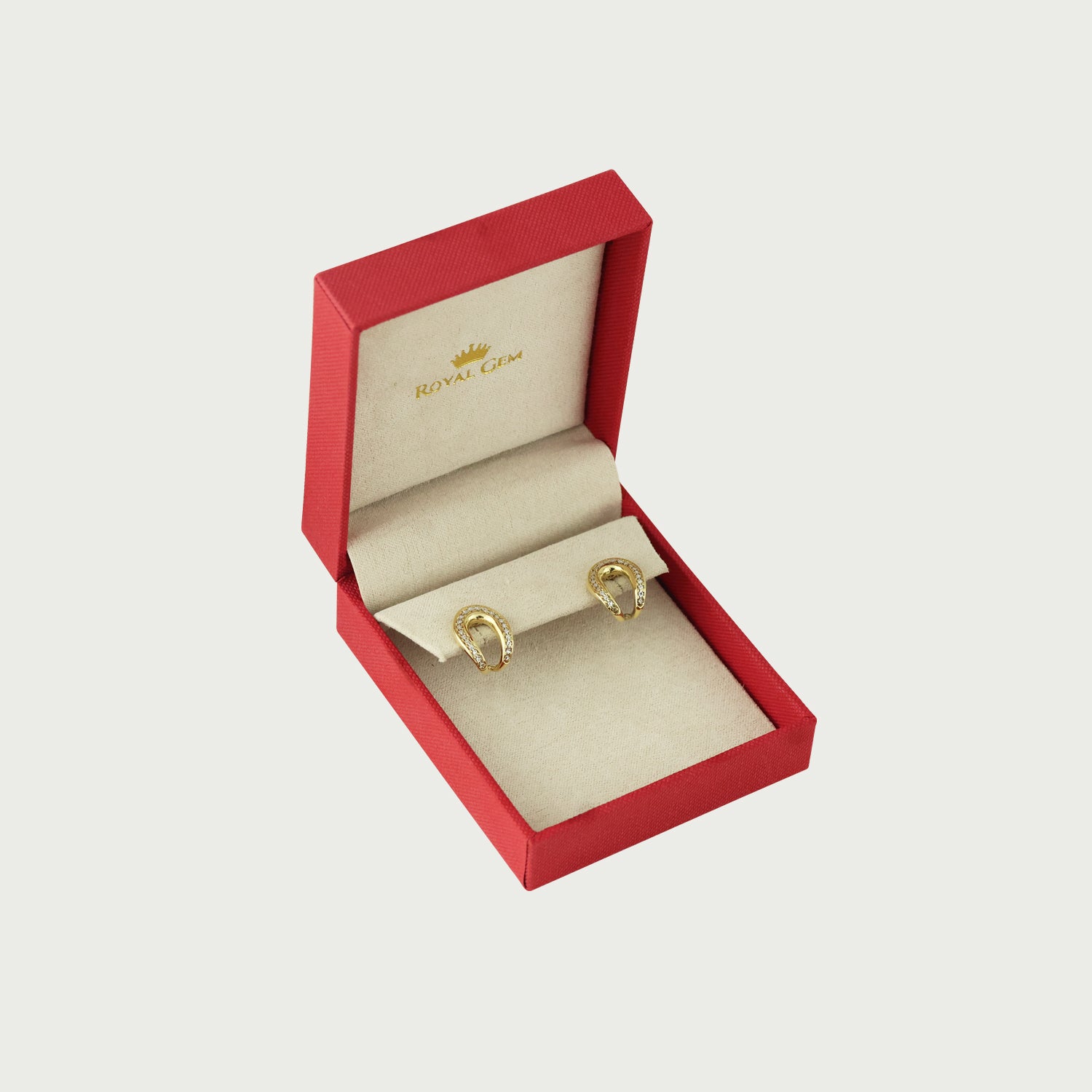 Chic Angles Gold Stud Earrings