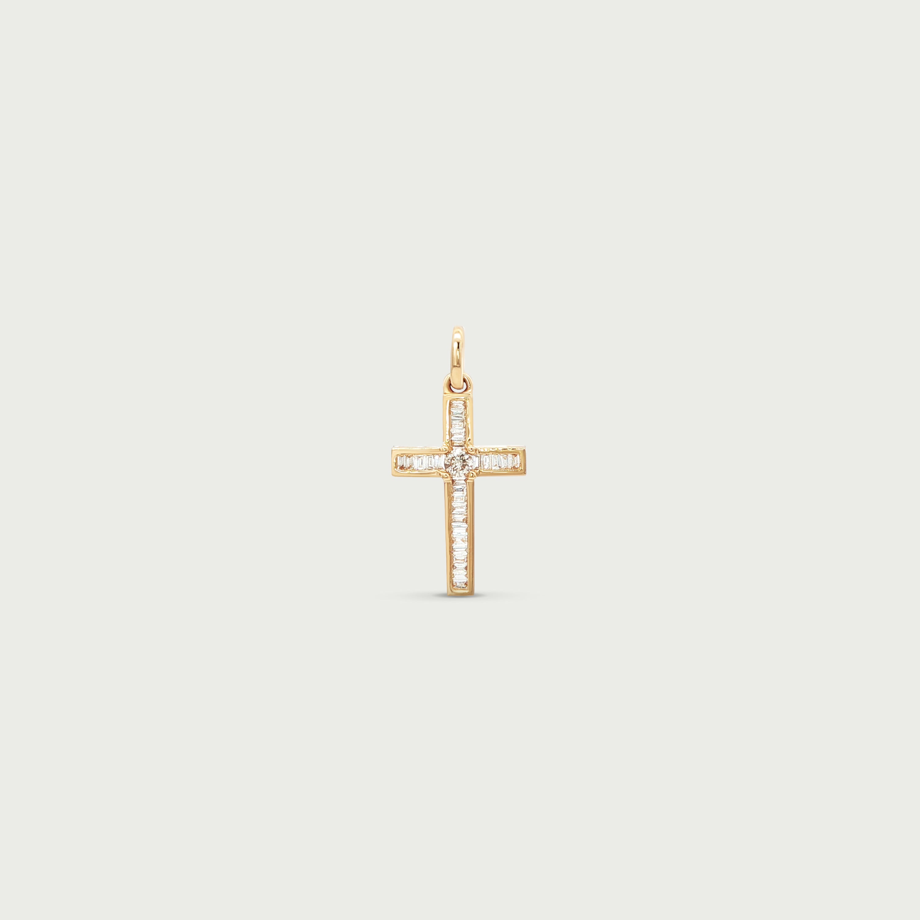 Guiding Light Diamond Cross Pendant
