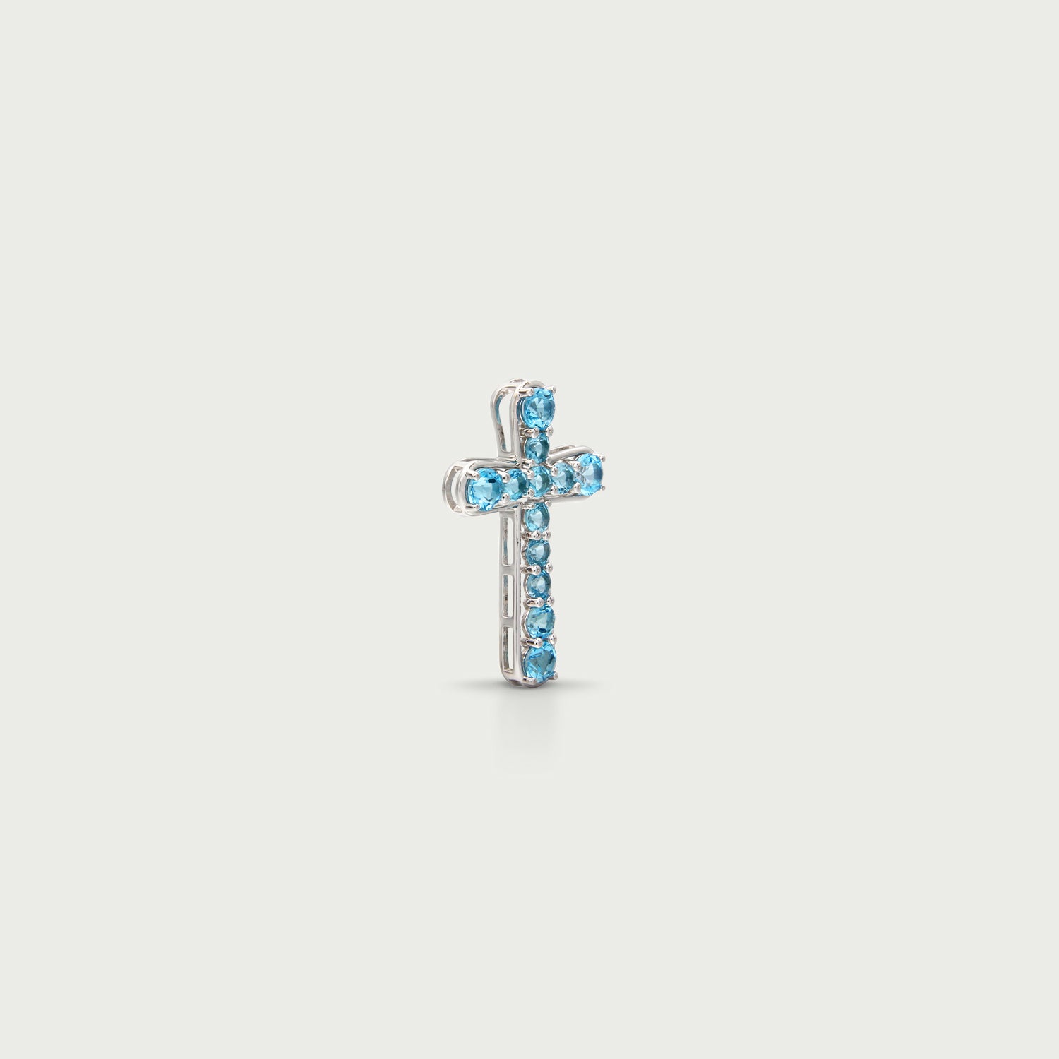 Everlasting Cross Gemstone Pendant