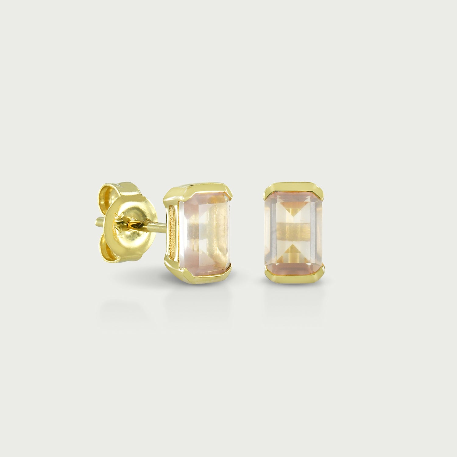 Dancing Light Gemstone Stud Earrings