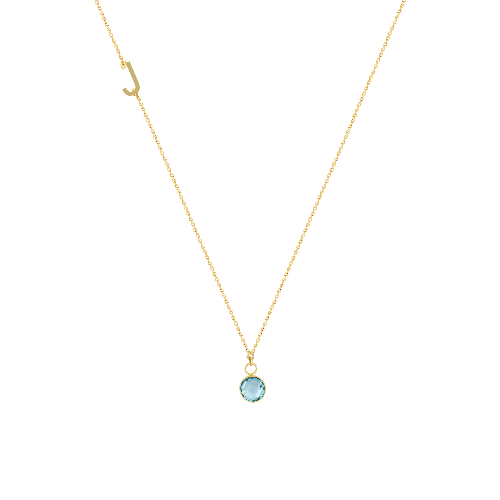 Sofia Necklace with Birthstone Charm