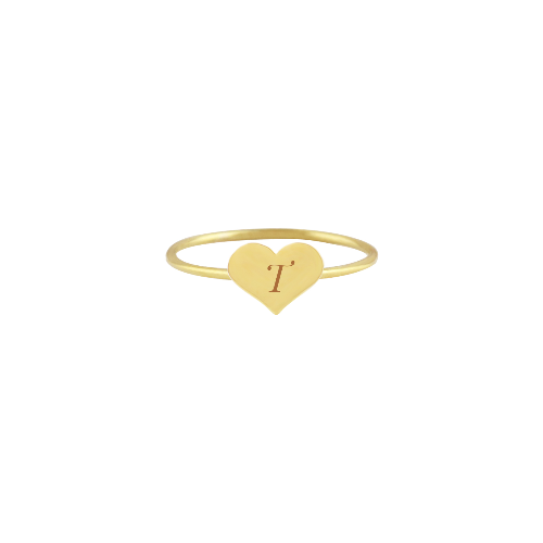 Yellow Gold Heart Ring