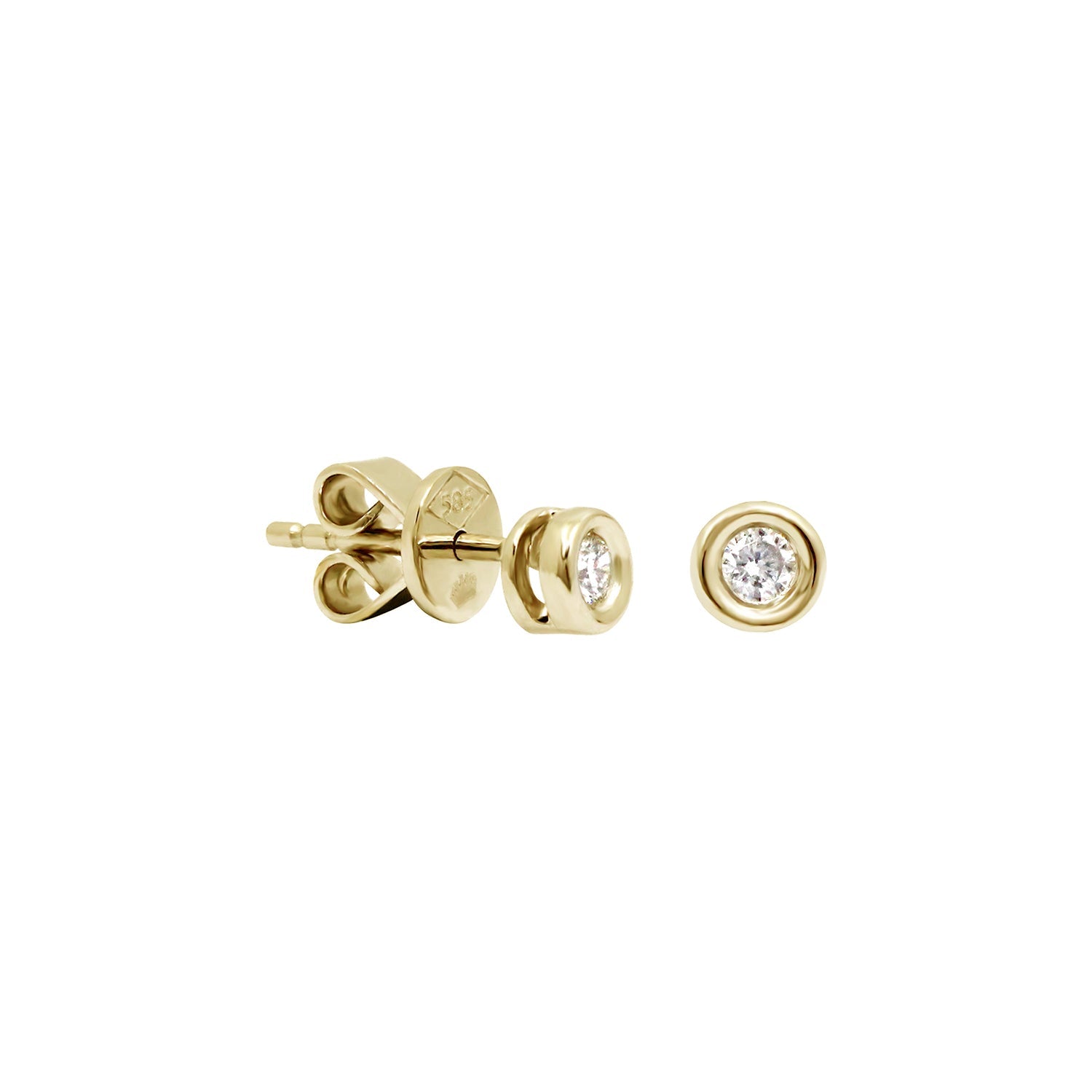 Chic Little Spark Diamond Stud Earrings