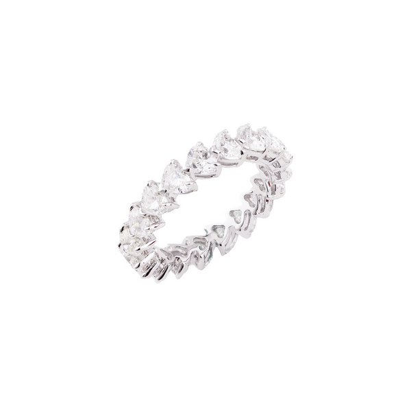 Heart-Shaped Diamond Full Eternity Ring