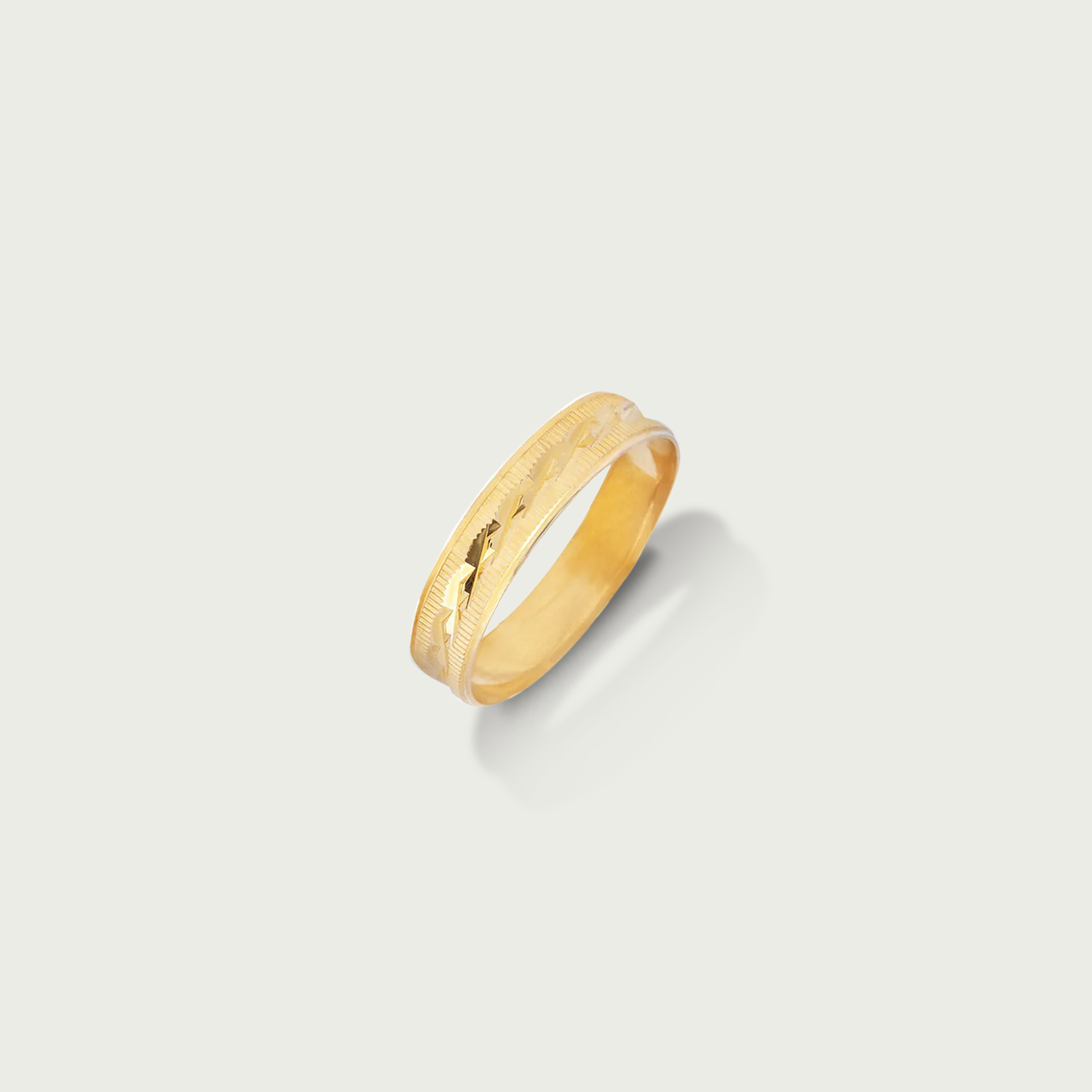 Agave Gold Wedding Ring