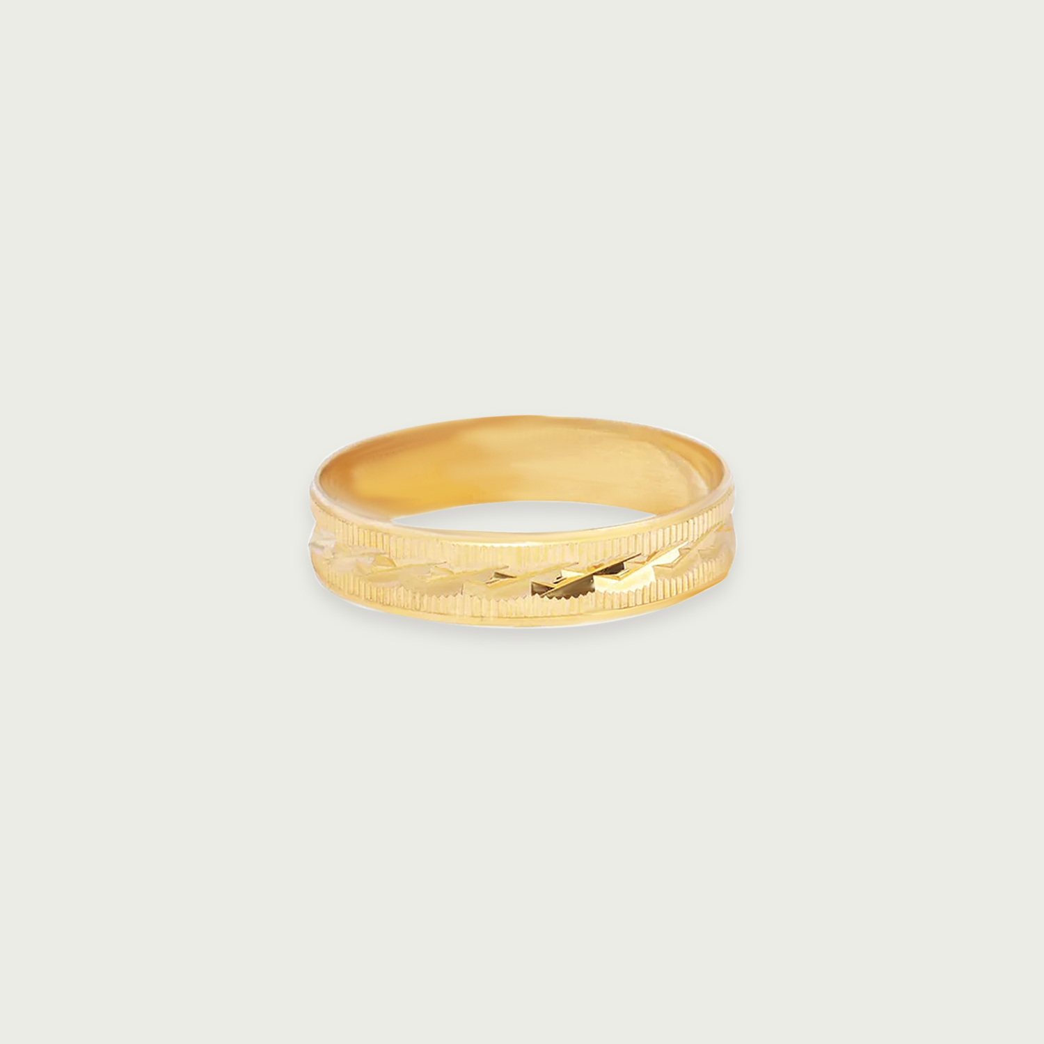 Agave Gold Wedding Ring