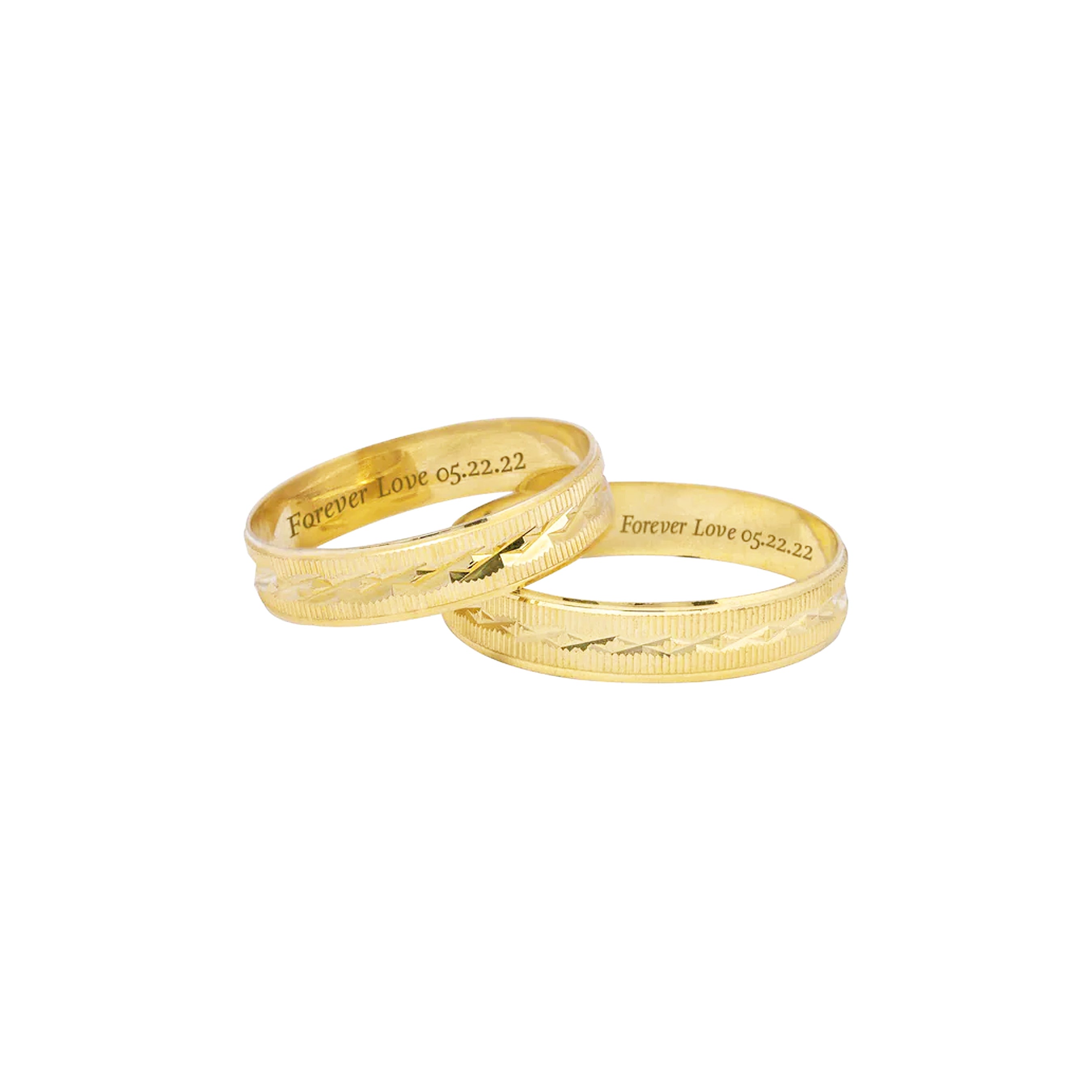 Agave Gold Wedding Ring