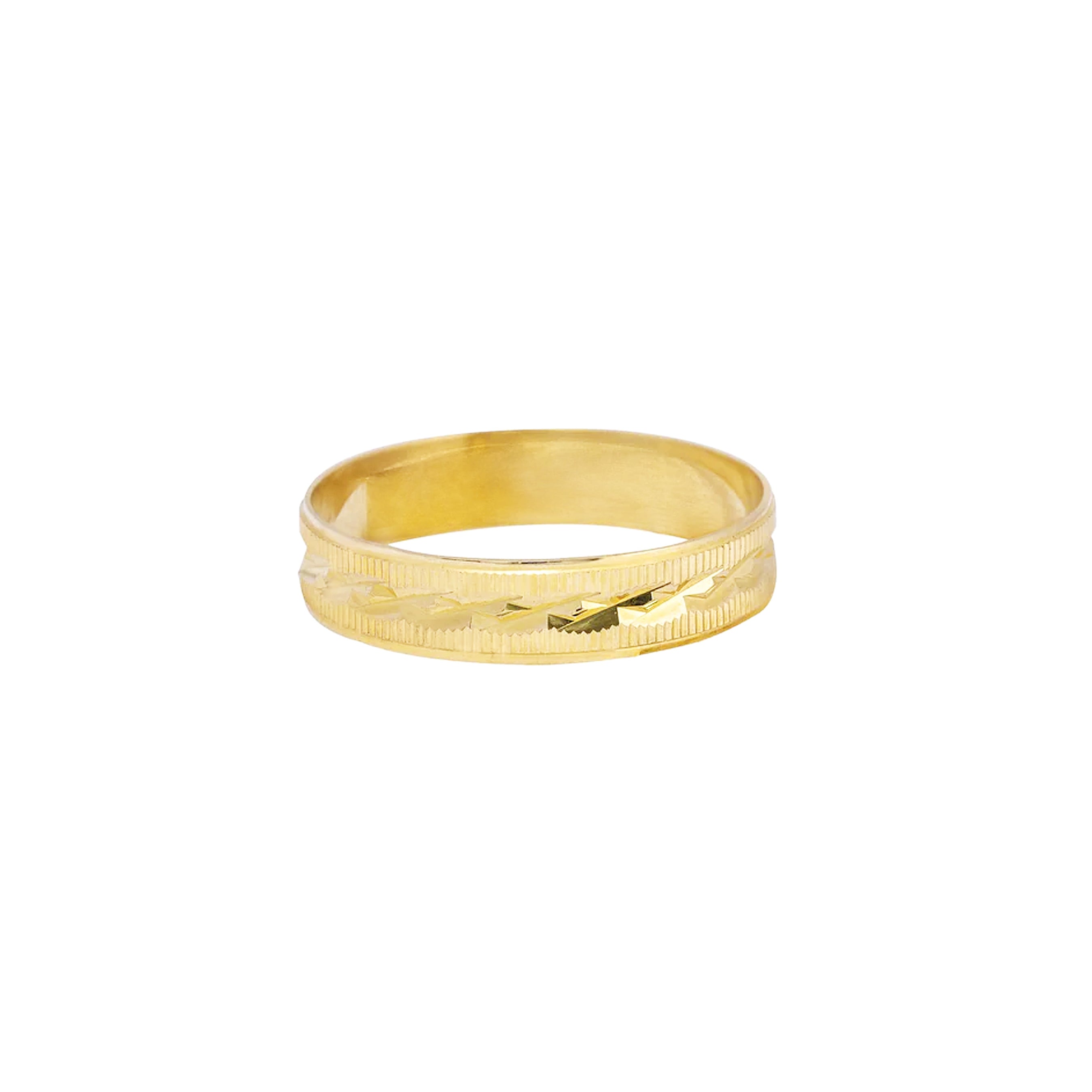 Agave Gold Wedding Ring